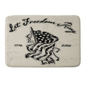 DENY Designs Let Freedom Ring Block Memory Foam Bath Mat