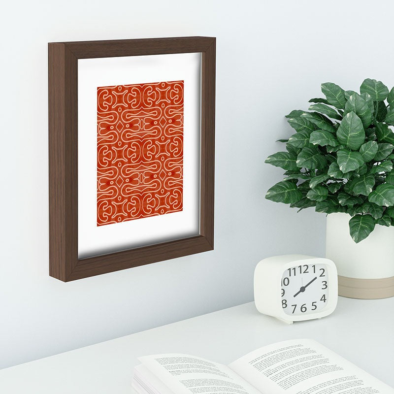 Mirimo Venexiana Burnt Orange Recessed Framing Rectangle