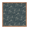Little Om Pattern Shooting Stars blue Square Tray