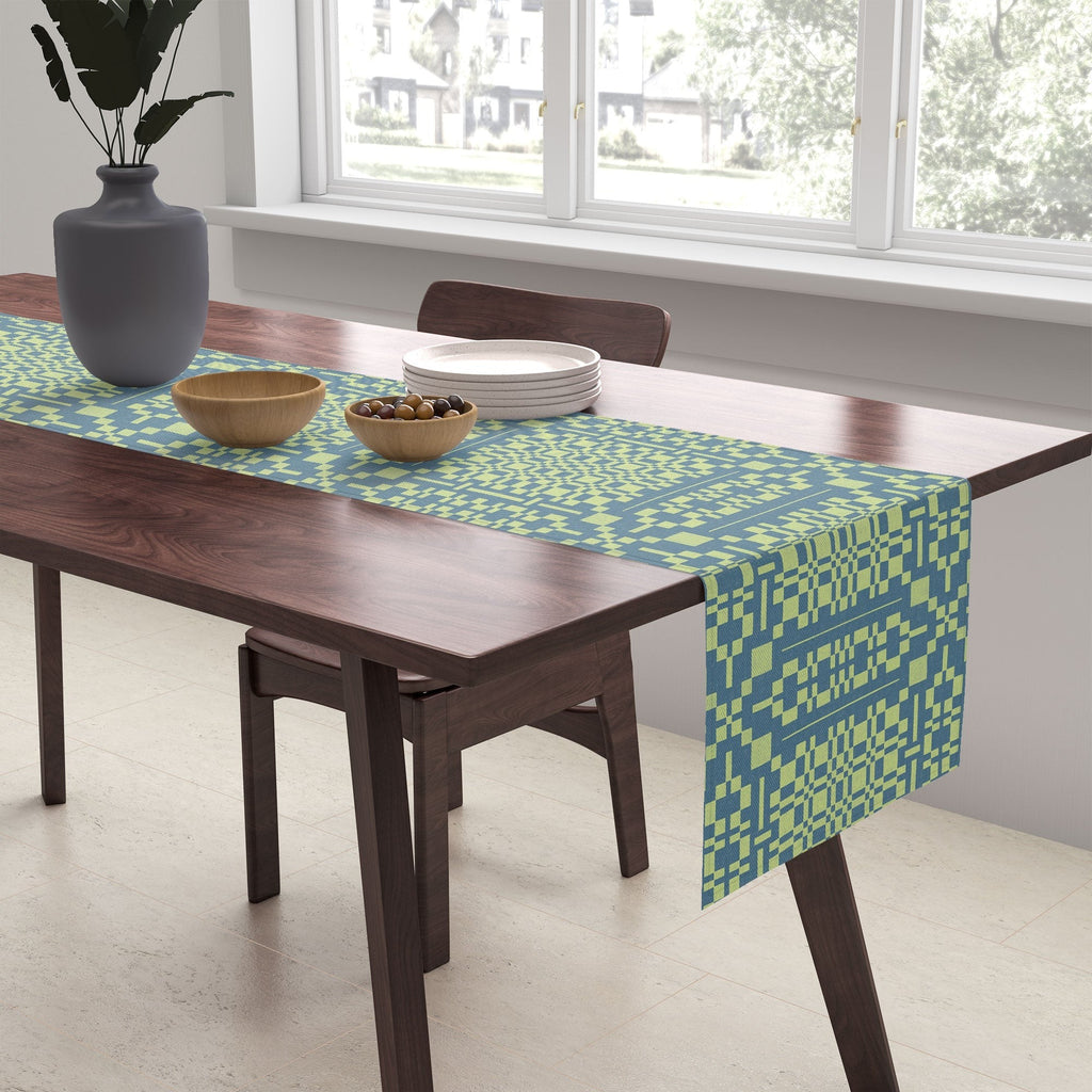 Marta Barragan Camarasa Nostalgic Grid Design Table Runner