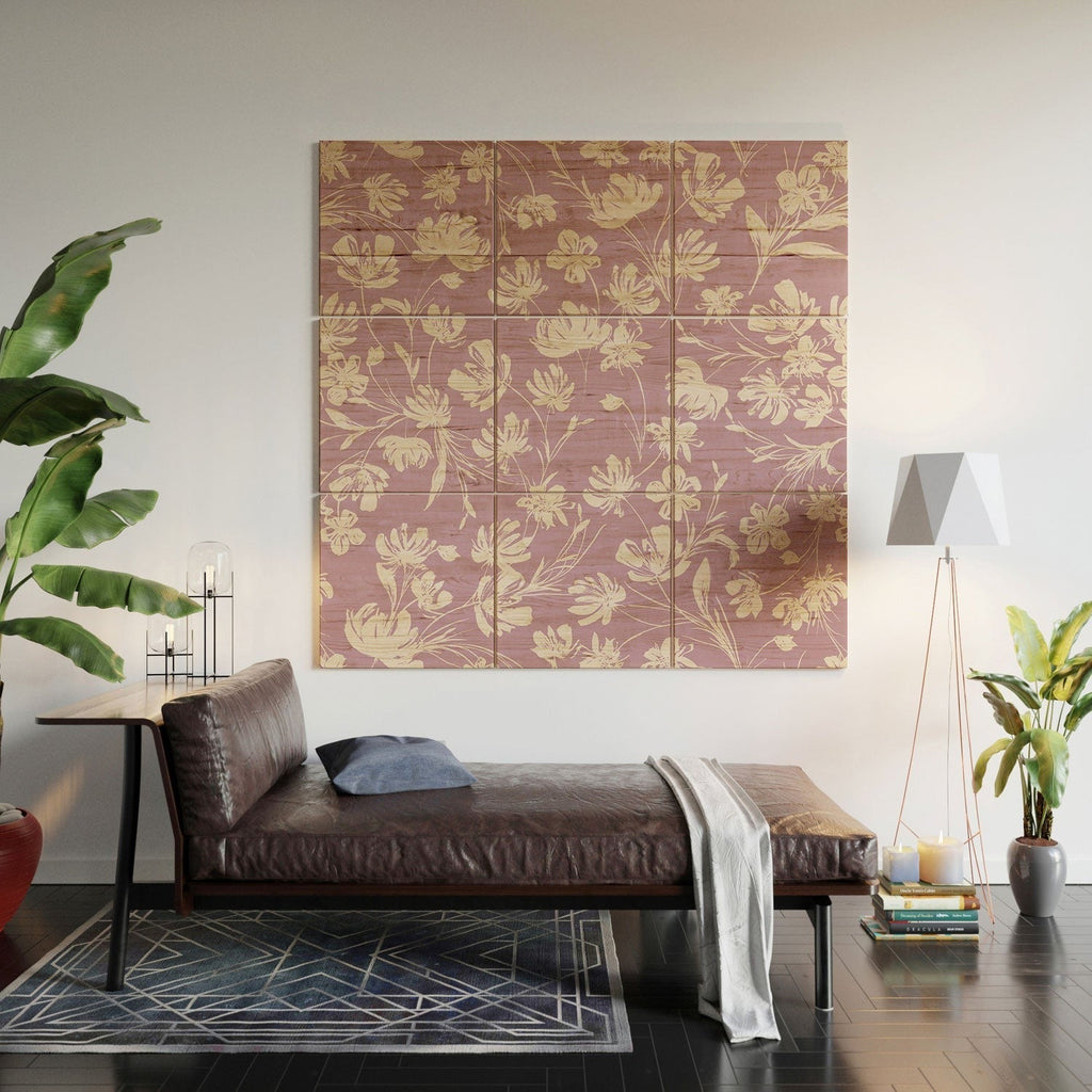 Gabriela Fuente Martine Lilac Wood Wall Mural