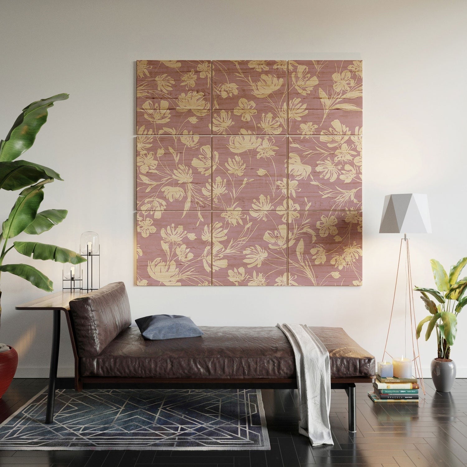 Gabriela Fuente Martine Lilac Wood Wall Mural