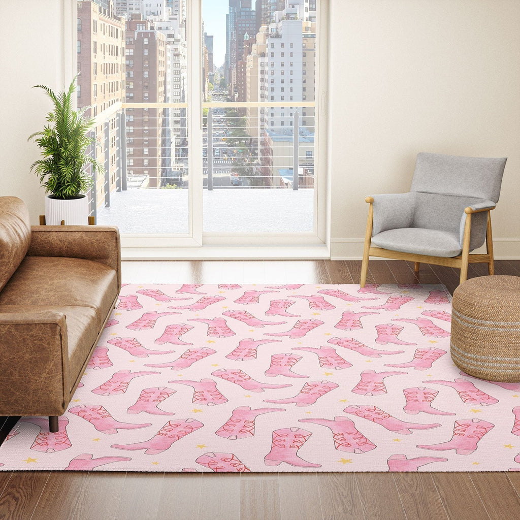 Love_Ryming Stars and Boots Area Rug