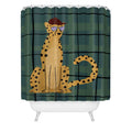 Design by Spark Cheetah Cool Cat Shower Curtain