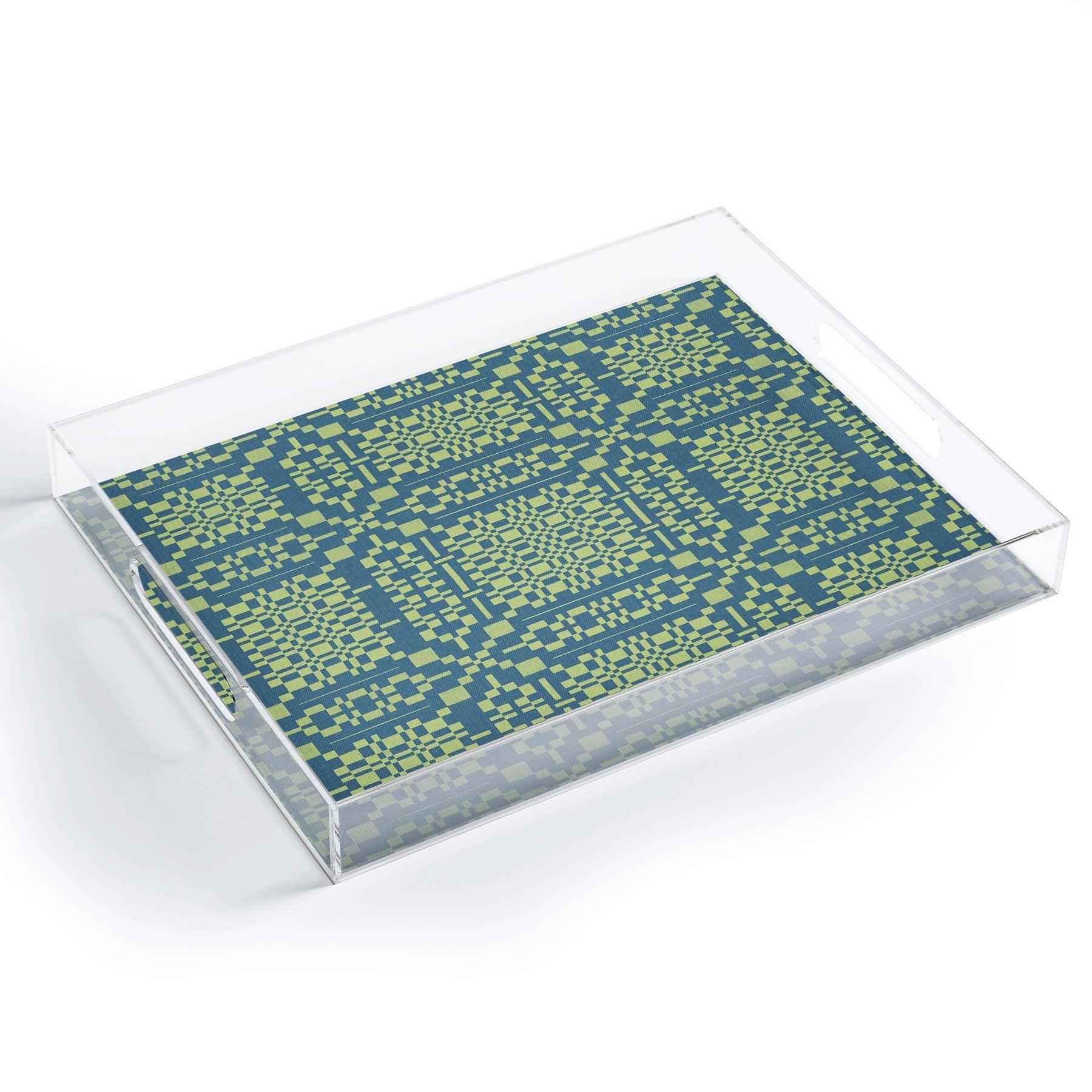 Marta Barragan Camarasa Nostalgic Grid Design Acrylic Tray
