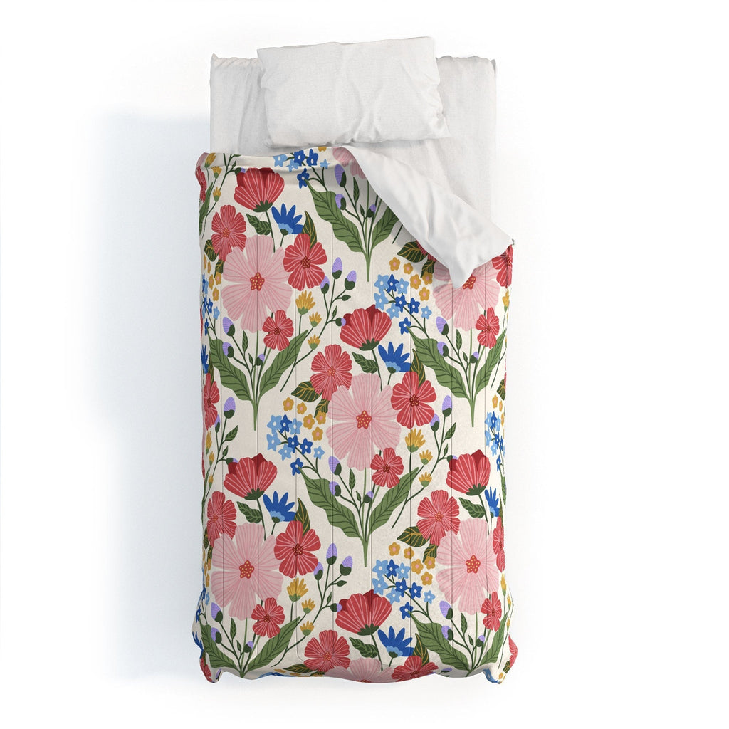 Design by Spark Wild Bloom Flowers Comforter