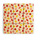 Design by Spark Gummy Bears and Candy Hearts Valentines Wood Wall Mural