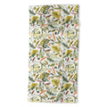 Ninola Design Botanic Retreat Tropical Jungle Leaves Botanical Green Orange Beach Towel