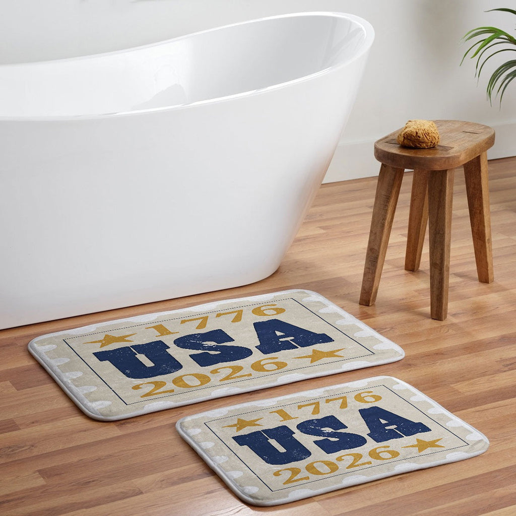 DENY Designs USA Stamp Memory Foam Bath Mat