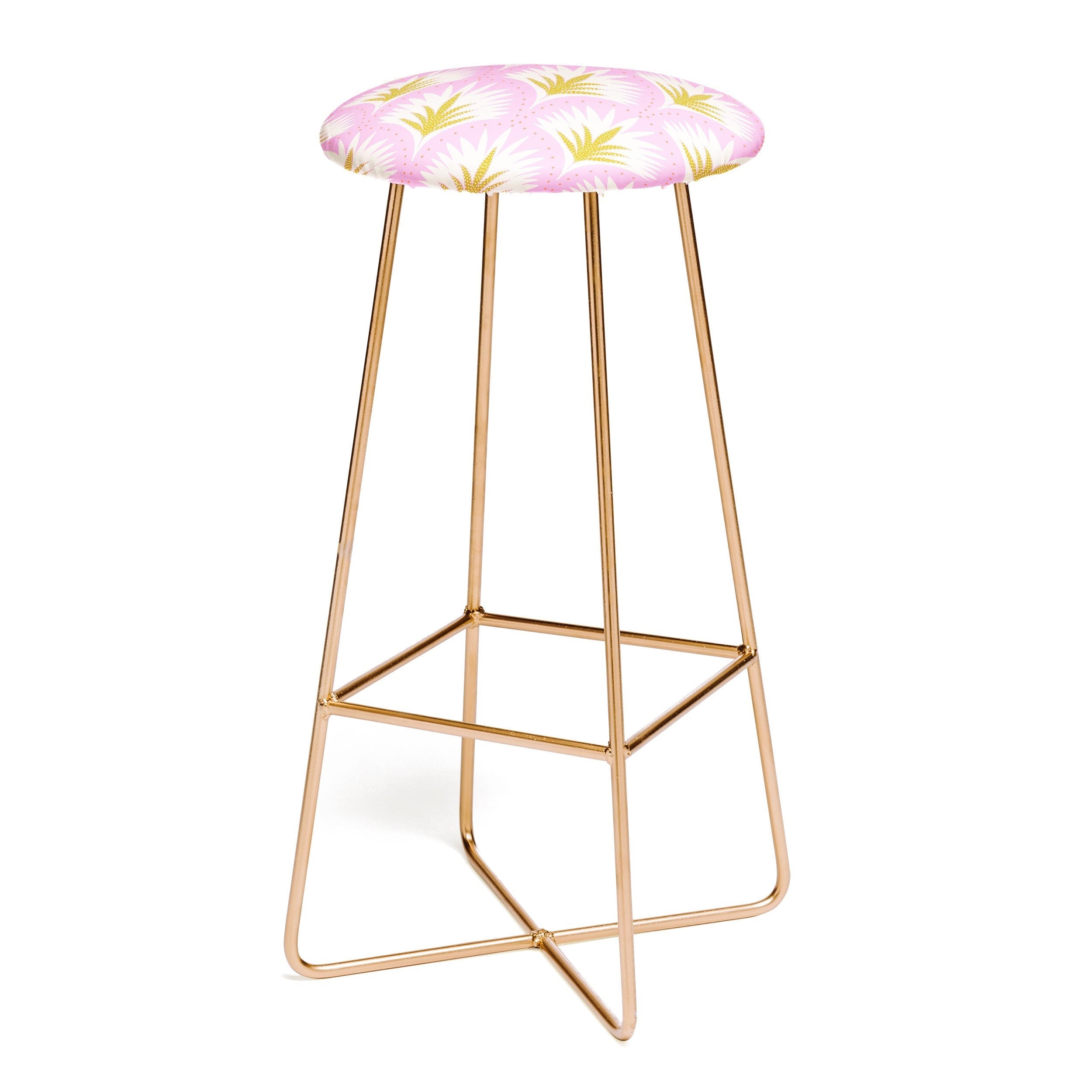 Jennifer Labre Pink Palmetto Bar Stool