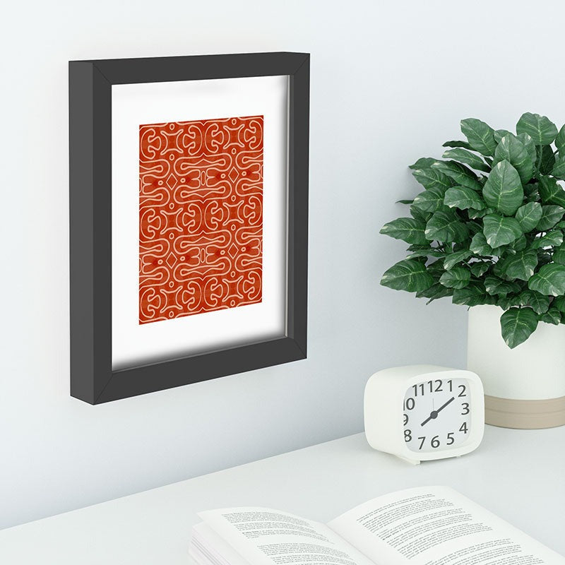 Mirimo Venexiana Burnt Orange Recessed Framing Rectangle