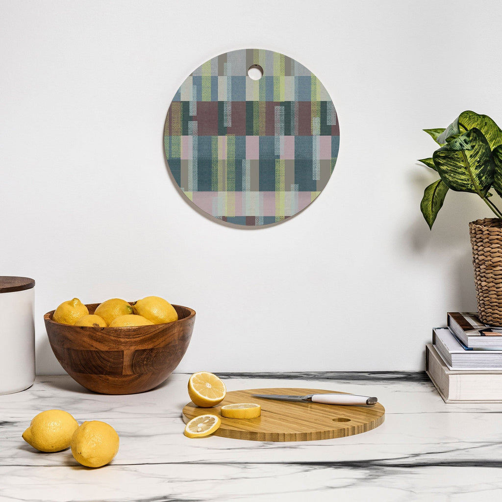 Marta Barragan Camarasa Dynamic Linear Blocks Cutting Board Round