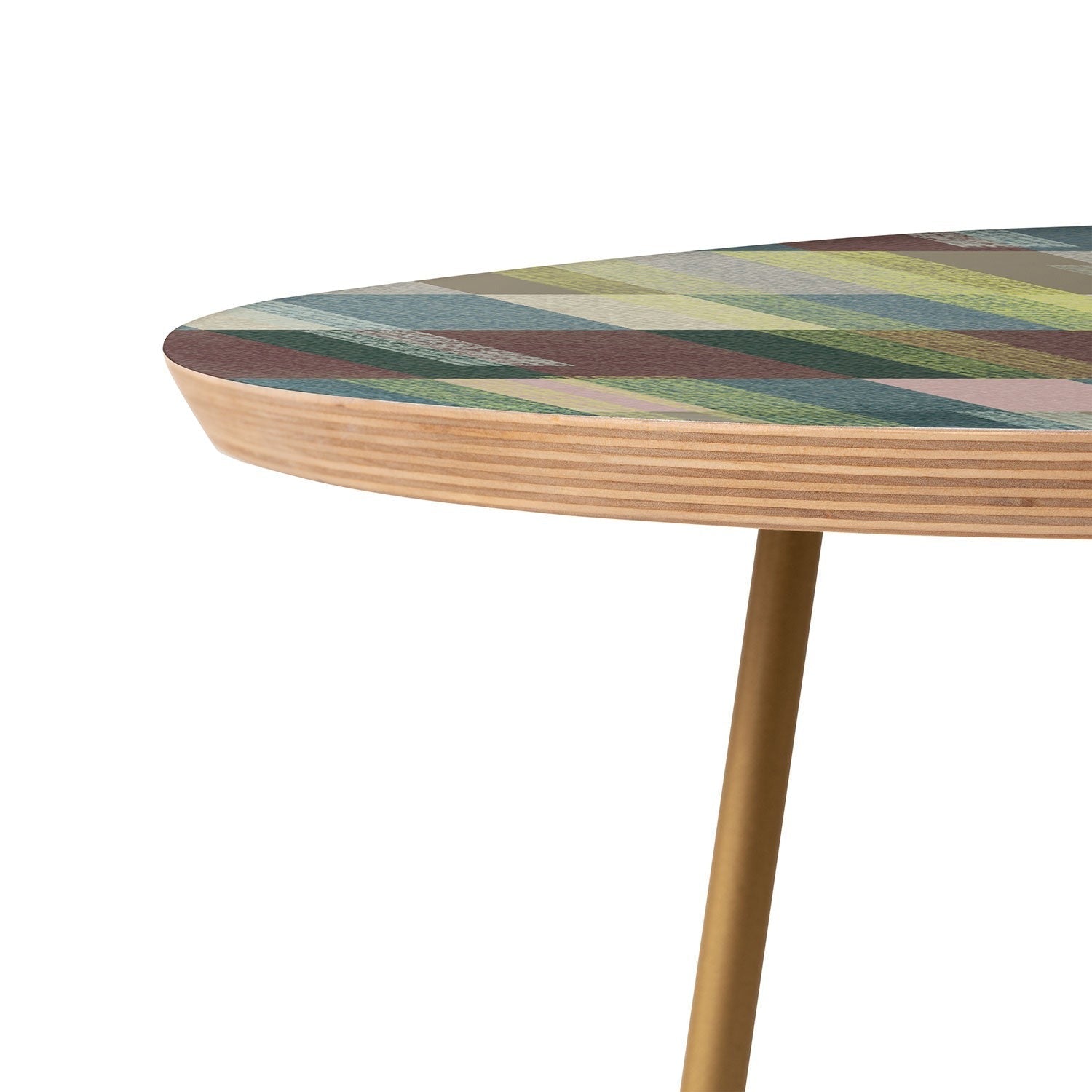 Marta Barragan Camarasa Dynamic Linear Blocks Round Side Table