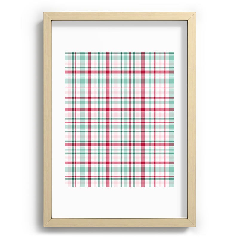 Lisa Argyropoulos Merry Vintage Plaid Recessed Framing Rectangle