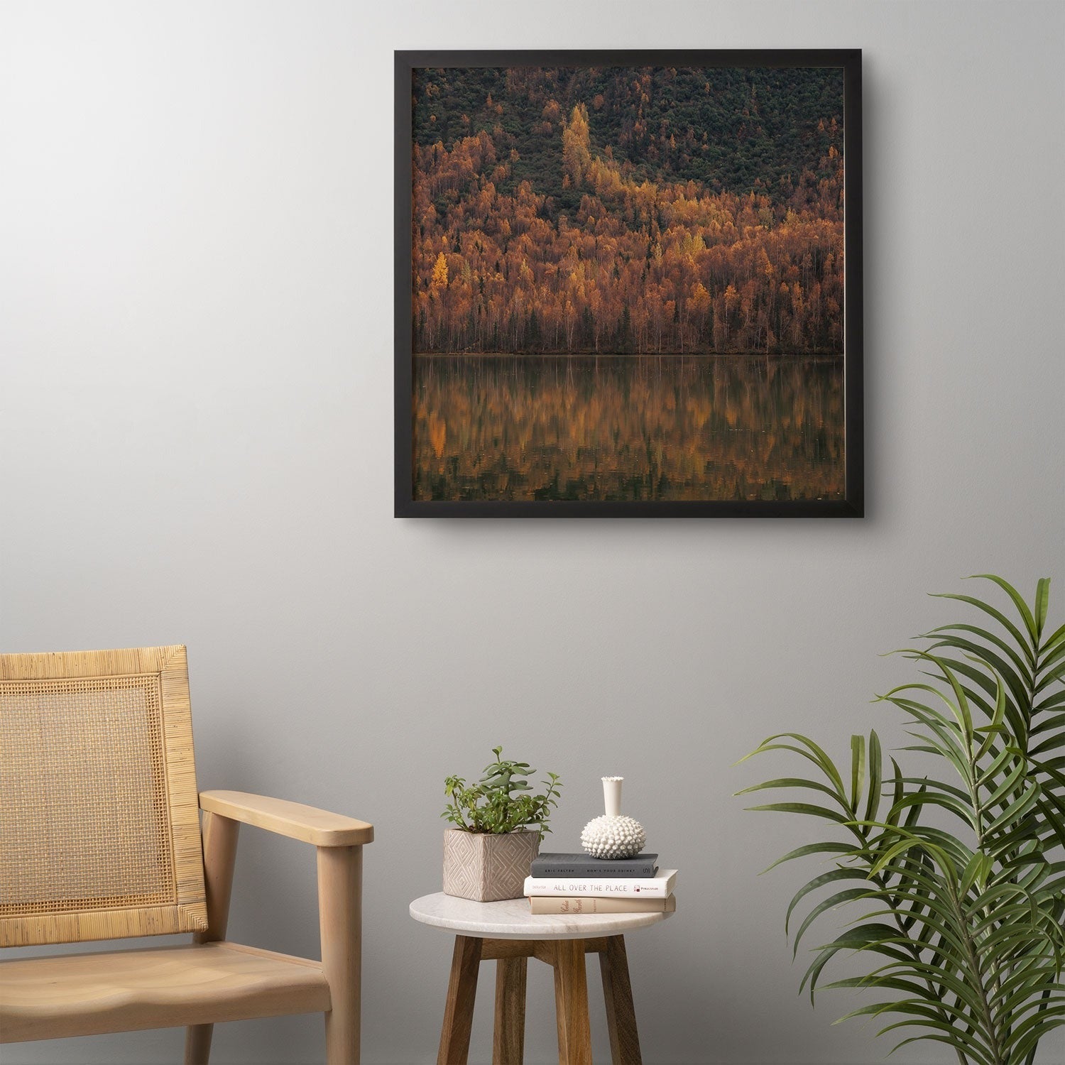 Hannah Kemp Fall Lake Framed Wall Art