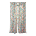 Ninola Design Botanic Retreat Floral Oleander Whimsical Teal Green Sheer Non Repeat