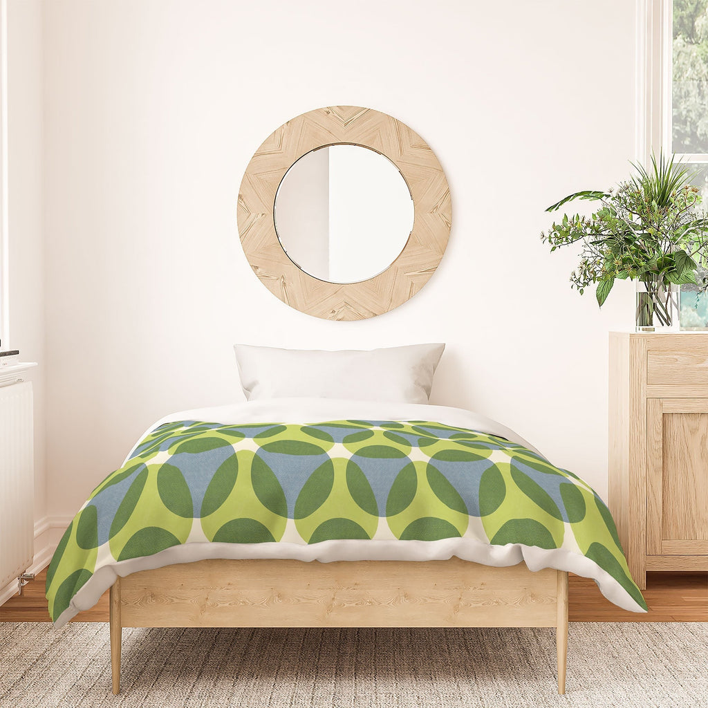 Marta Barragan Camarasa Stylish Retro Circle Duvet Cover