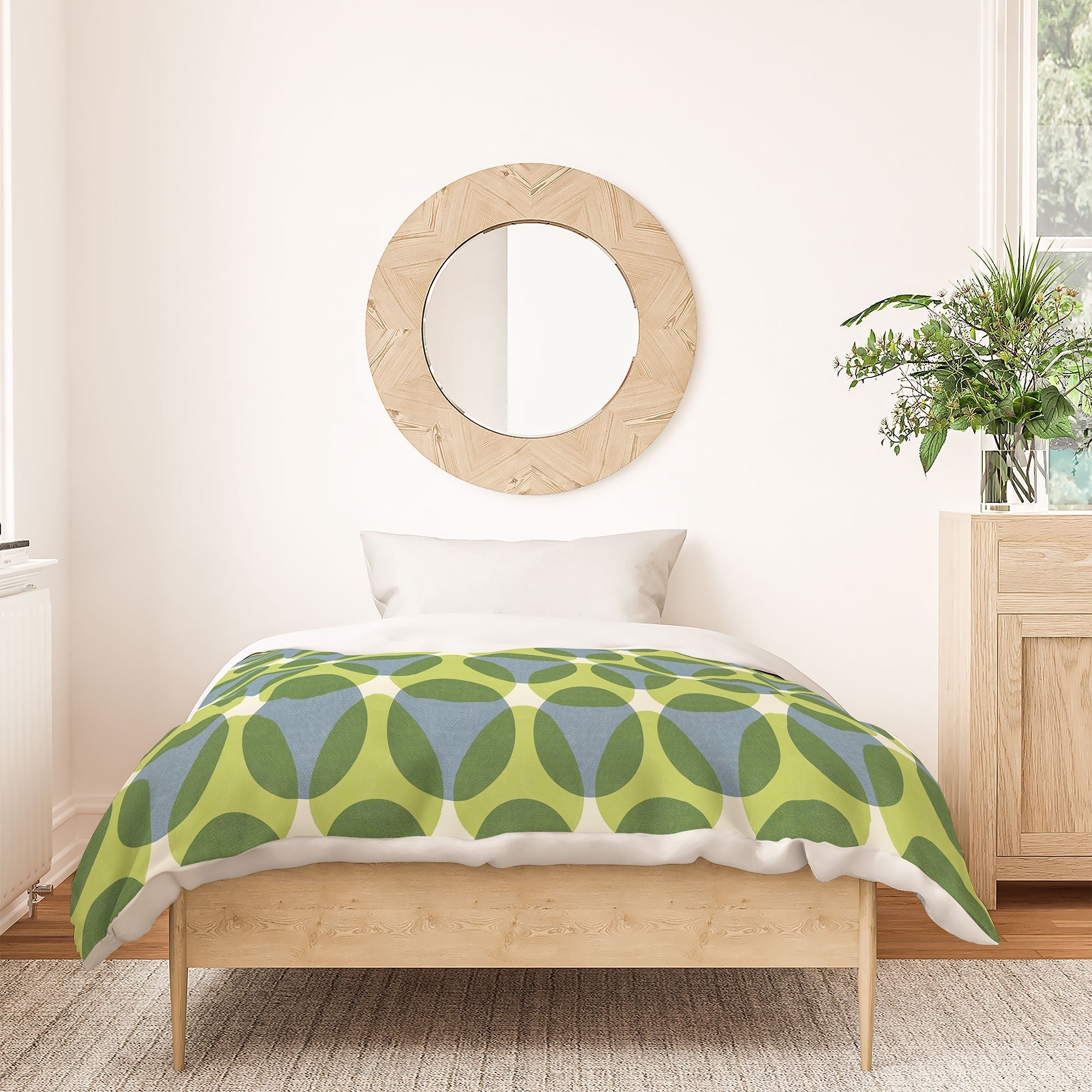 Marta Barragan Camarasa Stylish Retro Circle Duvet Cover