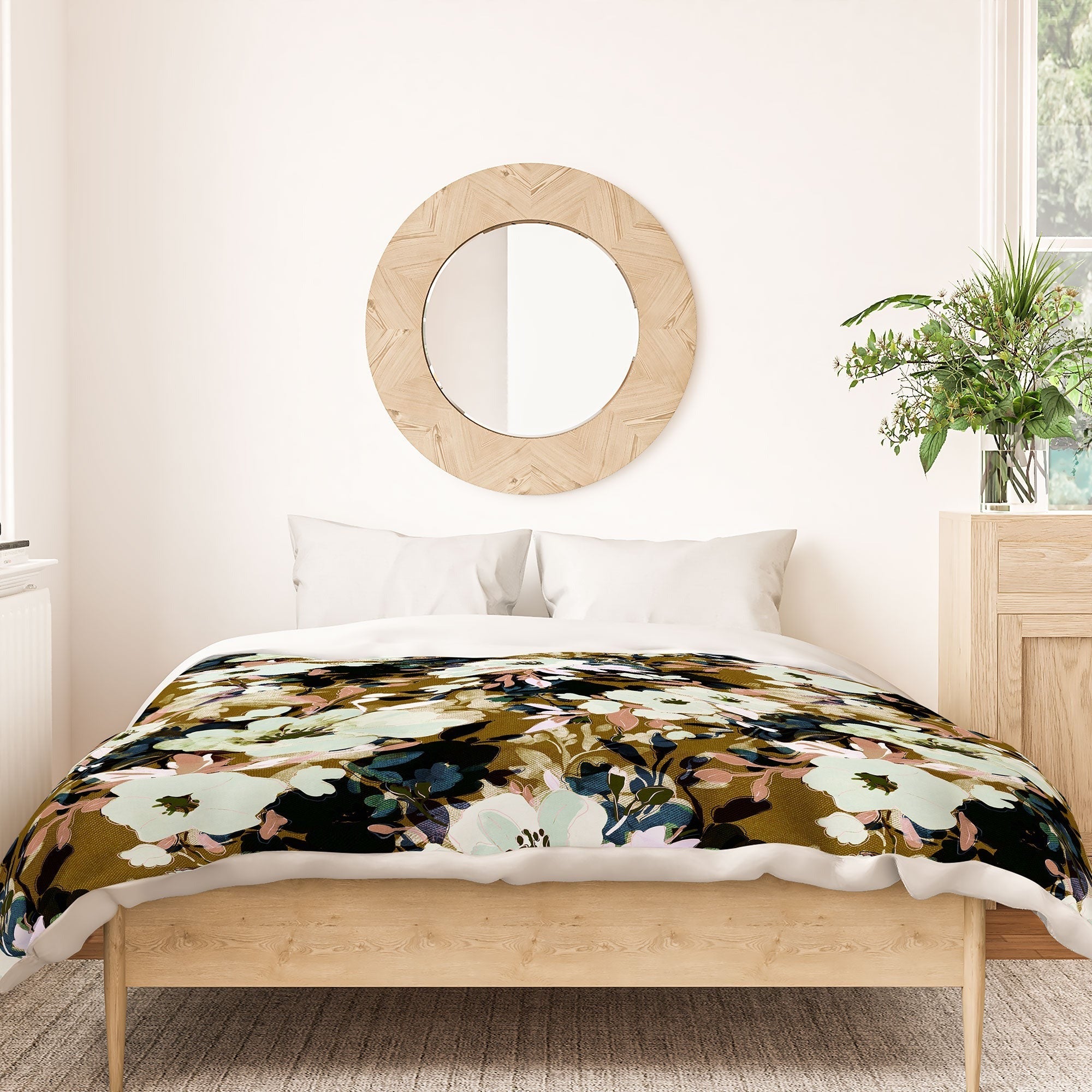 Marta Barragan Camarasa Romantic Floral Fusion Duvet Cover