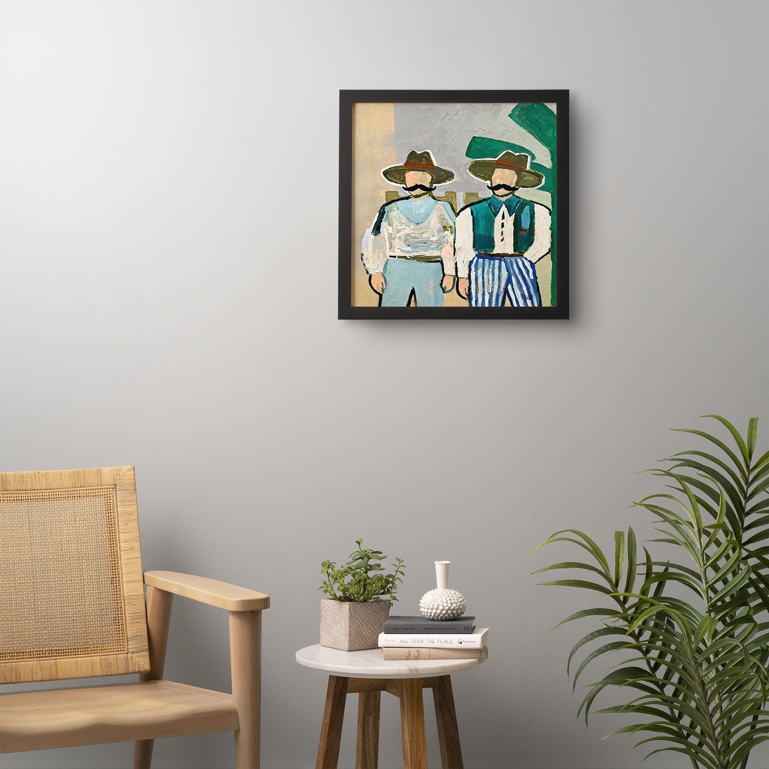83 Oranges Side By Side Cowboy Edition Framed Wall Art