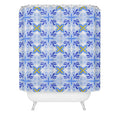 Design by Spark Dolce Vita Flourish Tile Shower Curtain