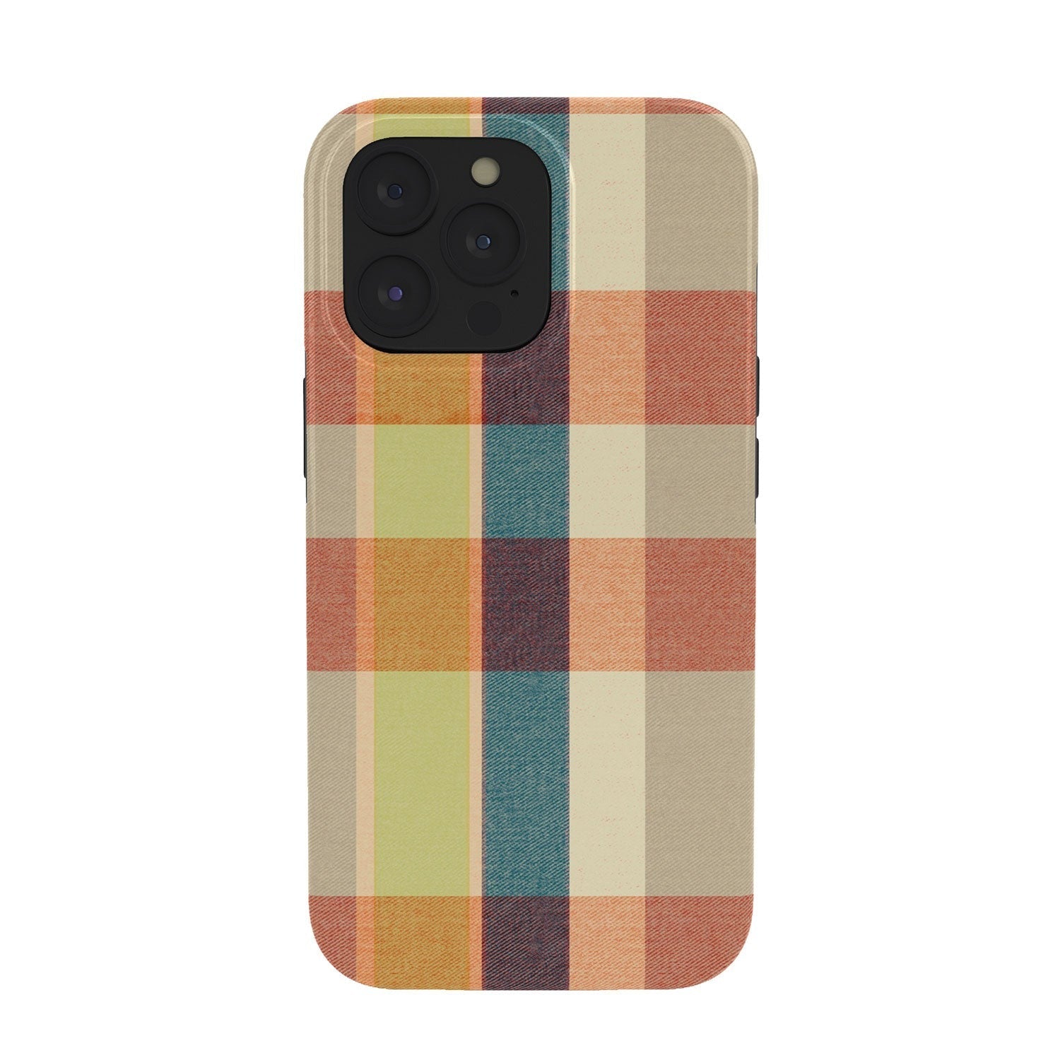 Marta Barragan Camarasa Retro Picnic Plaid Warm Tones Phone Case