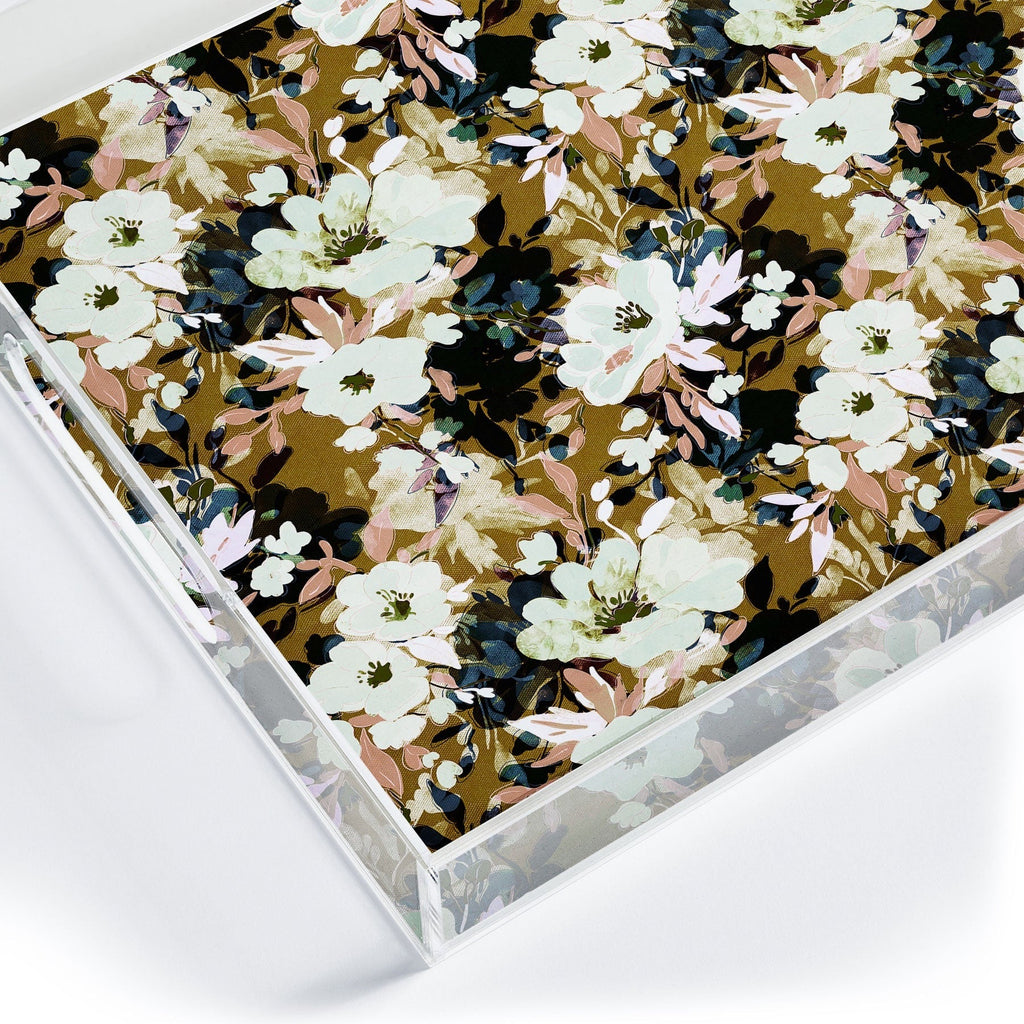 Marta Barragan Camarasa Romantic Floral Fusion Acrylic Tray