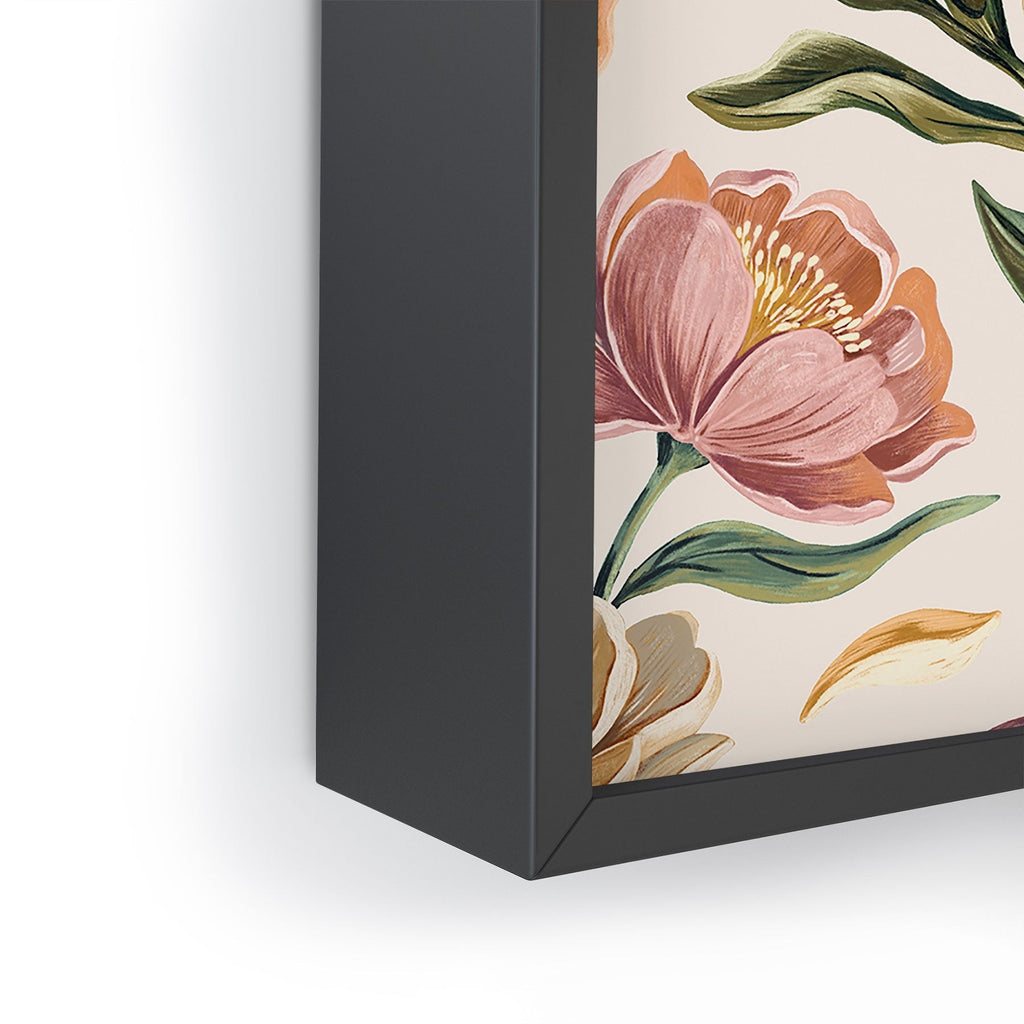 Marta Barragan Camarasa Hand Painted Peony Florals Framed Mini Art Print