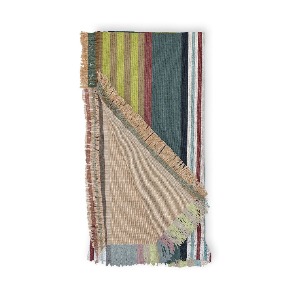 Marta Barragan Camarasa Colorful Stripe Delight Throw Blanket