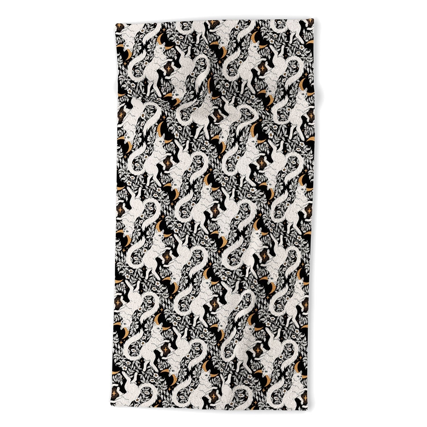 Avenie Celestial Cats Gold Beach Towel