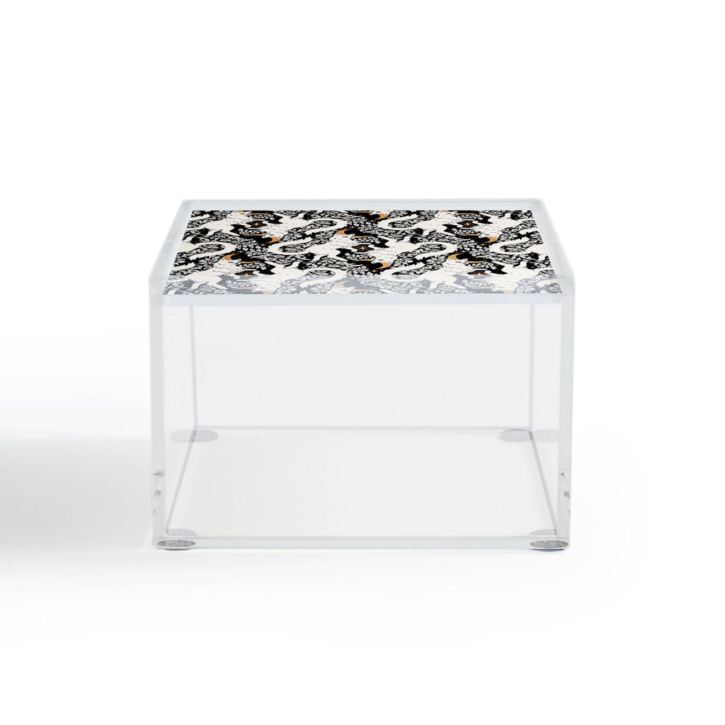 Avenie Celestial Cats Gold Acrylic Box
