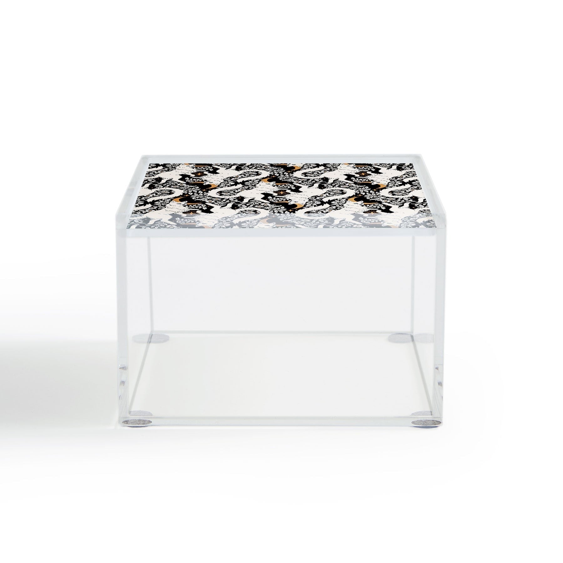 Avenie Celestial Cats Gold Acrylic Box