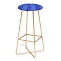 Camilla Foss Blue Pebble Bar Stool