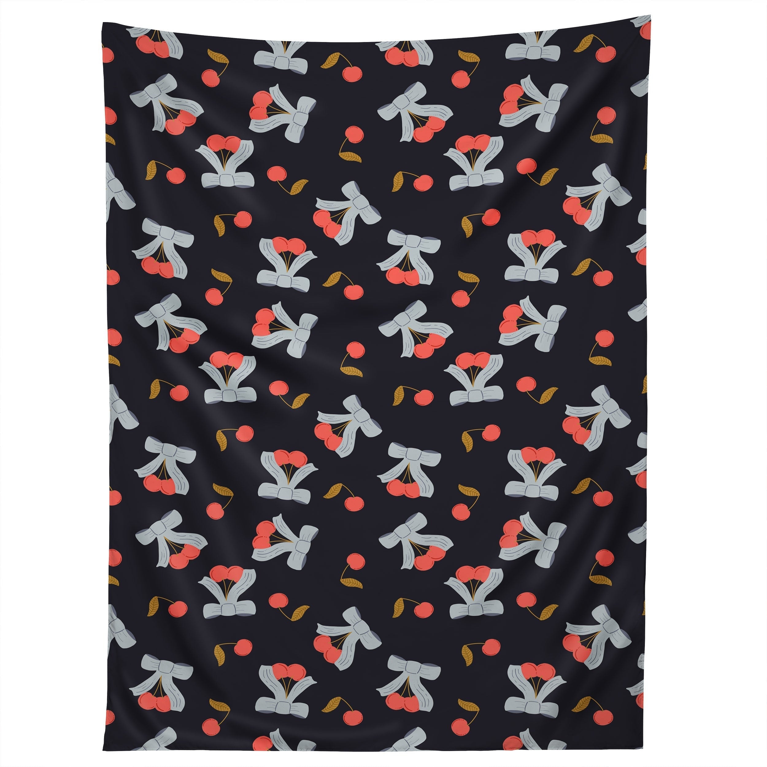 Jennifer Labre Cherries and Bows Tapestry