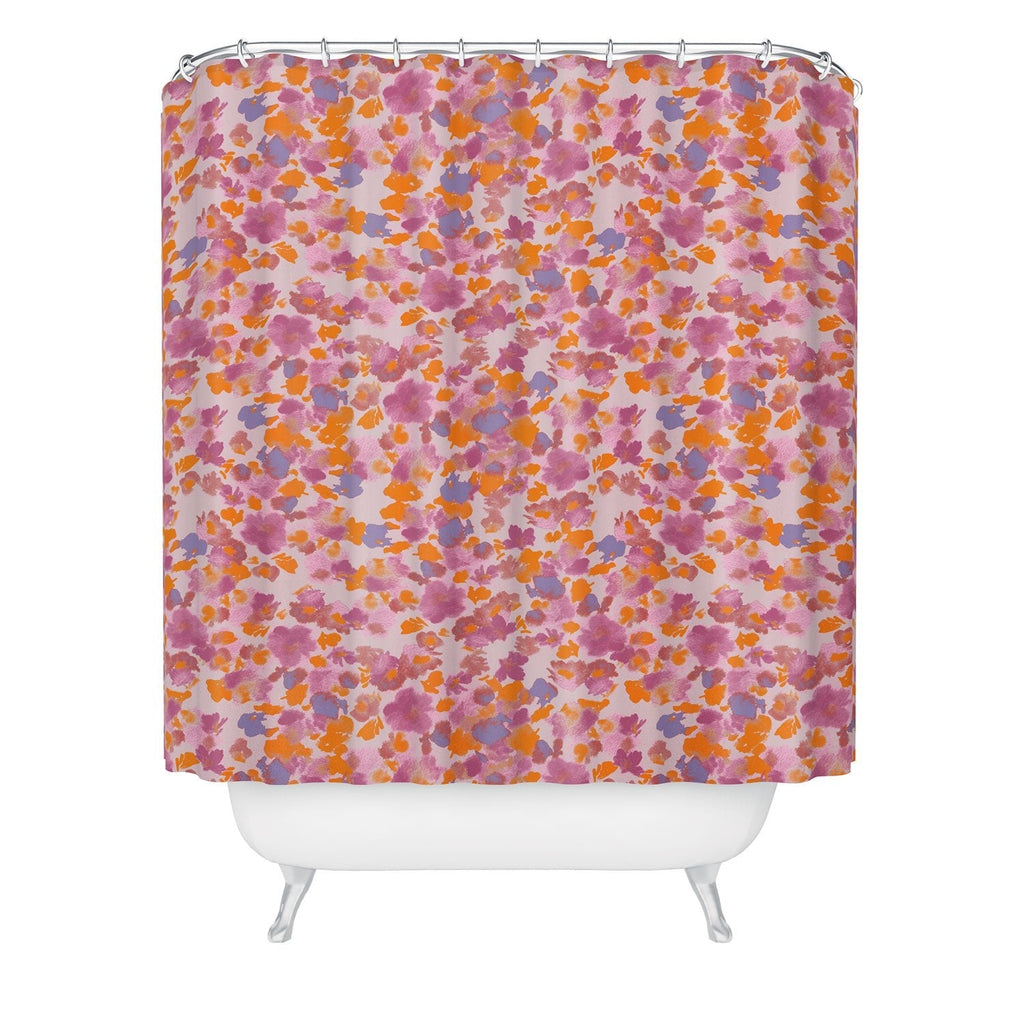 Gabriela Fuente Day Dreaming Watercolor Pink Shower Curtain