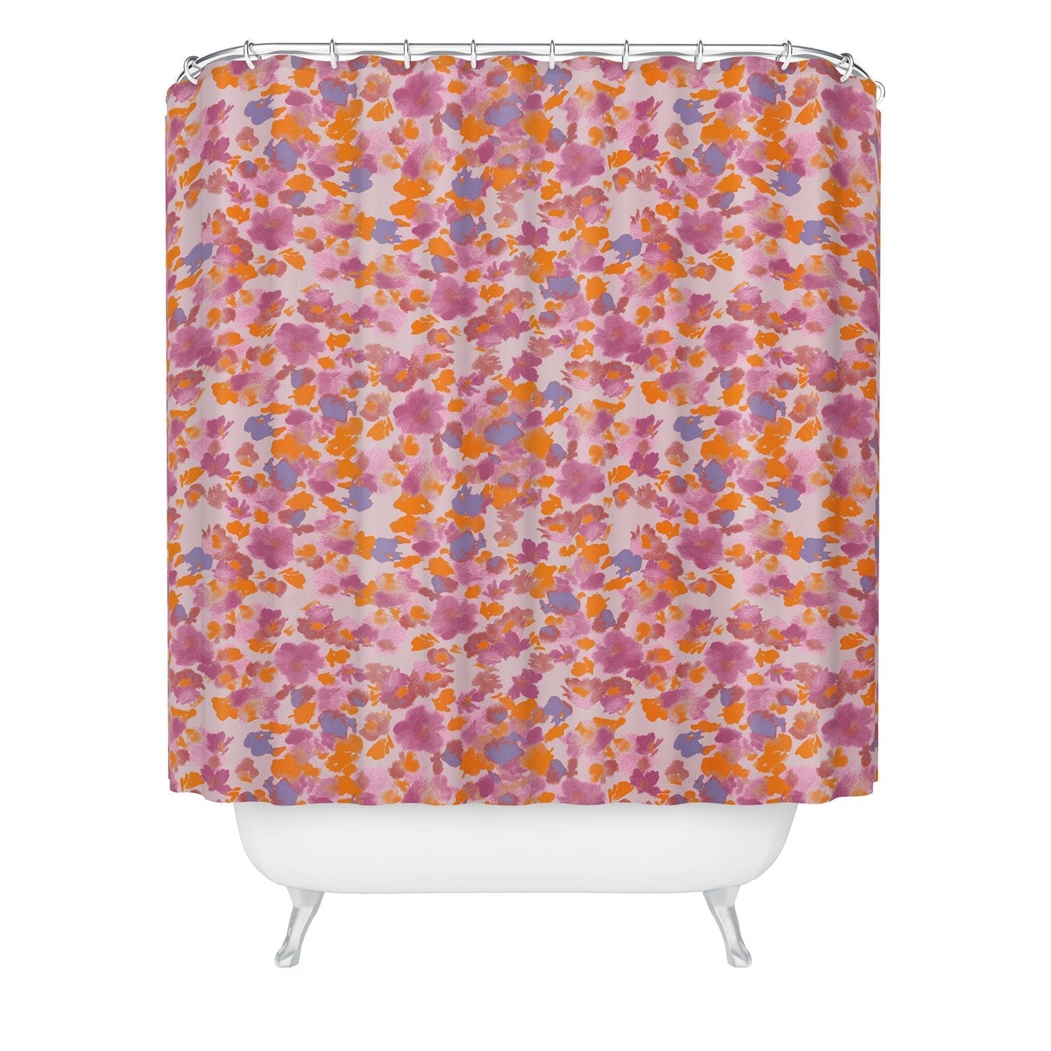 Gabriela Fuente Day Dreaming Watercolor Pink Shower Curtain