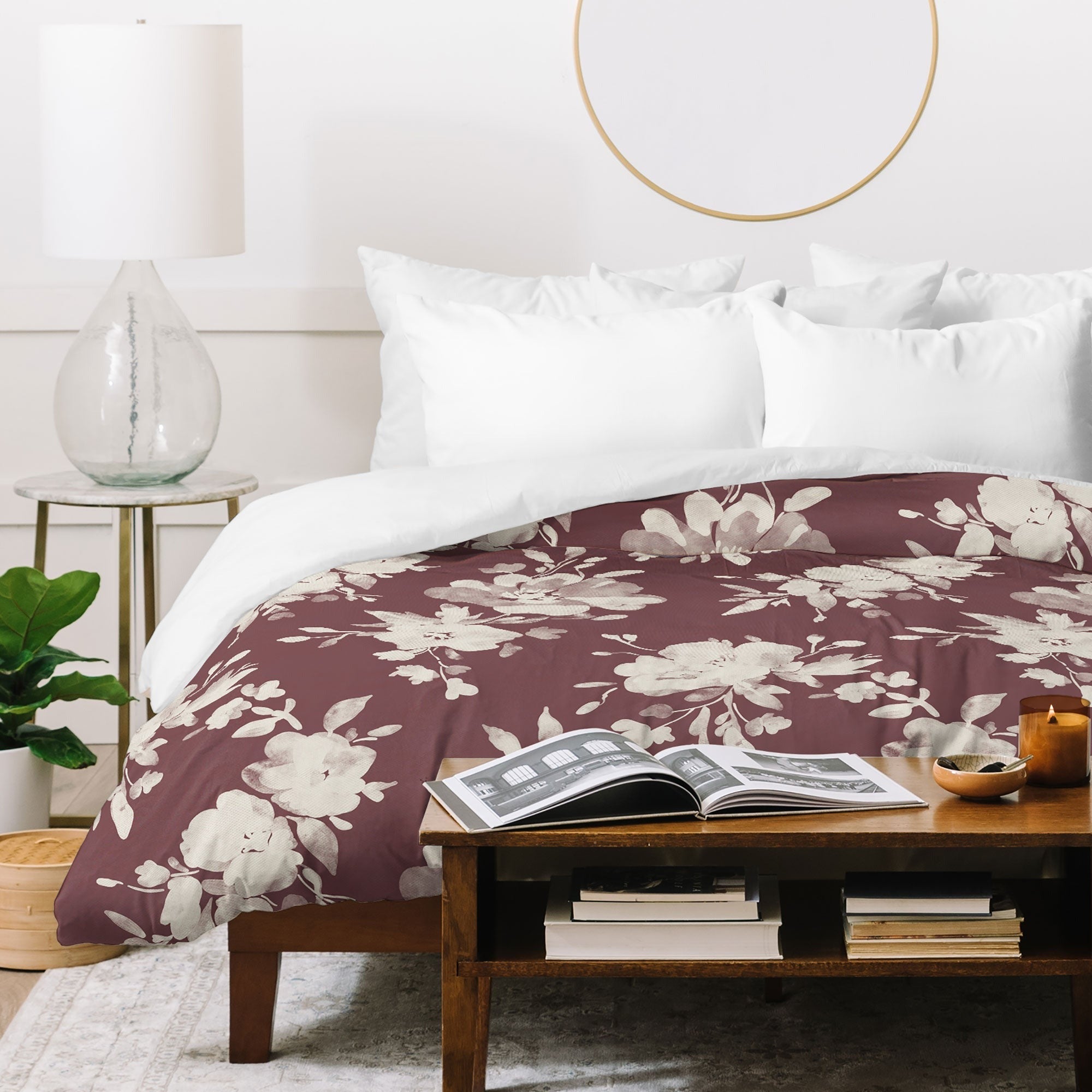 Marta Barragan Camarasa Antique Petal Romance Duvet Cover