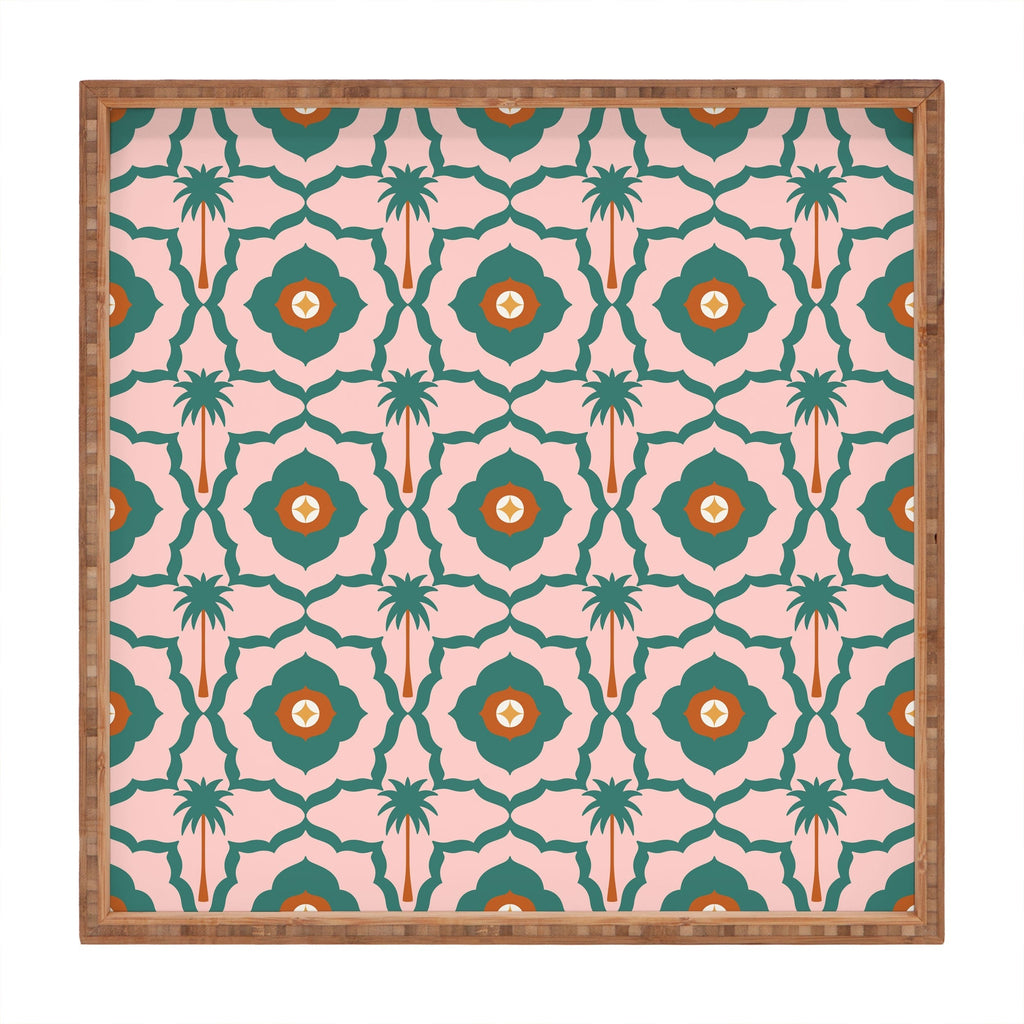 Design by Spark Mid Mod Palm Springs Square Tray