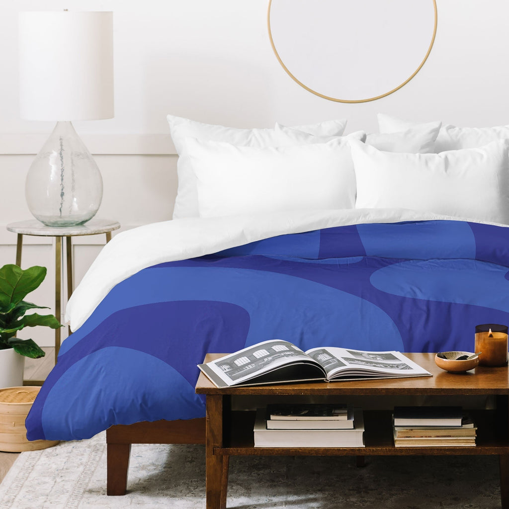 Camilla Foss Blue Pebble Duvet Cover