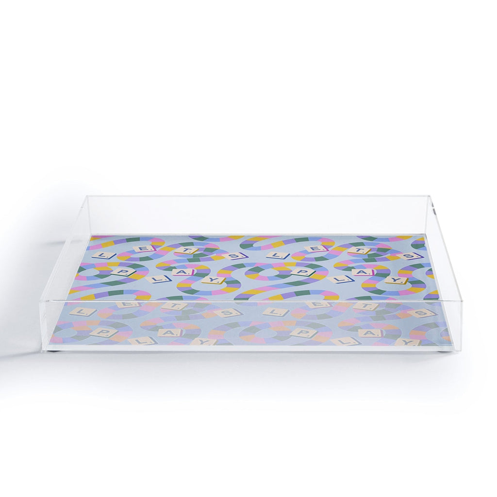 Design by Spark Scrabble Board Game Night Acrylic Tray