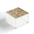 Ninola Design Botanic Retreat Painterly Tropical Flowers Sage Green Acrylic Box