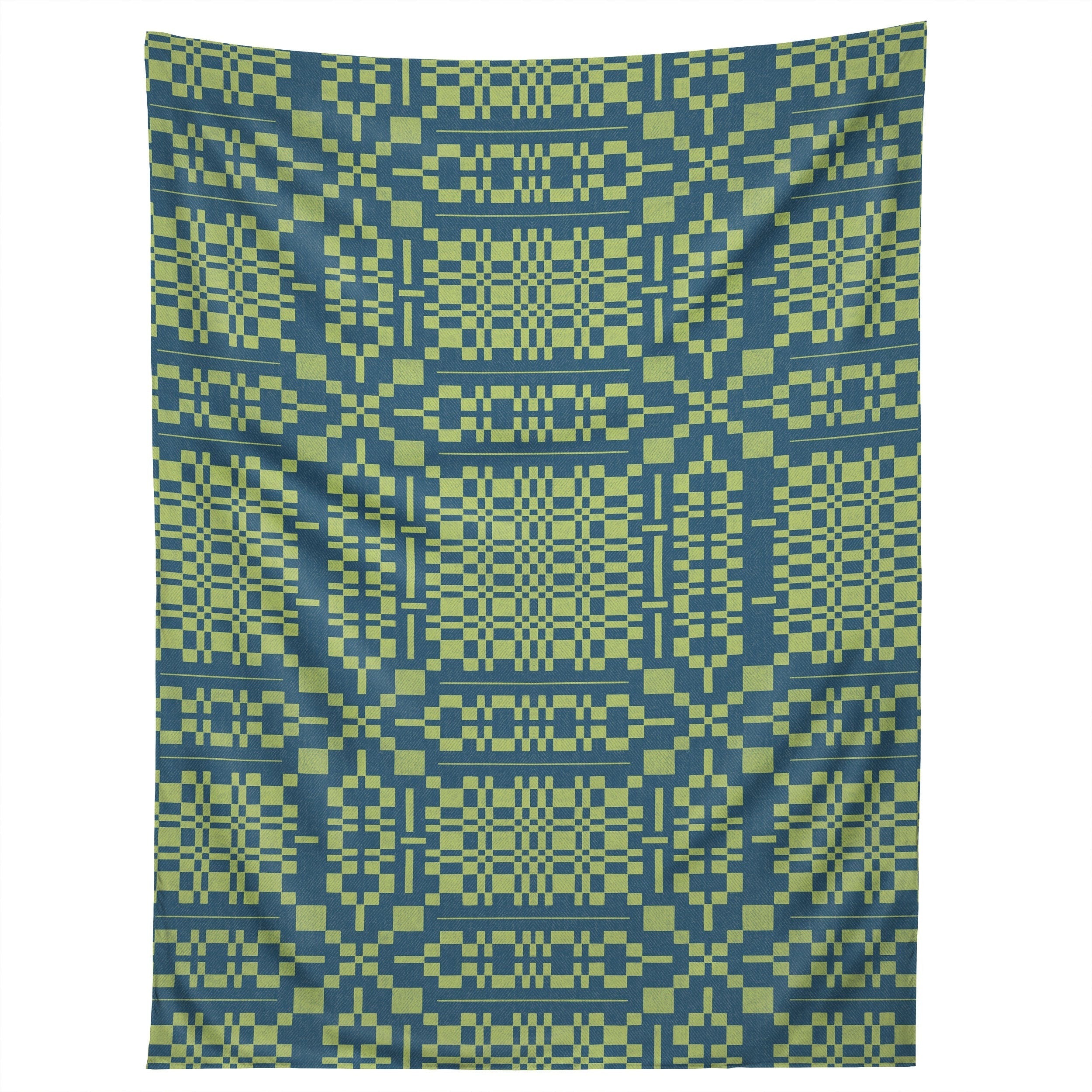 Marta Barragan Camarasa Nostalgic Grid Design Tapestry