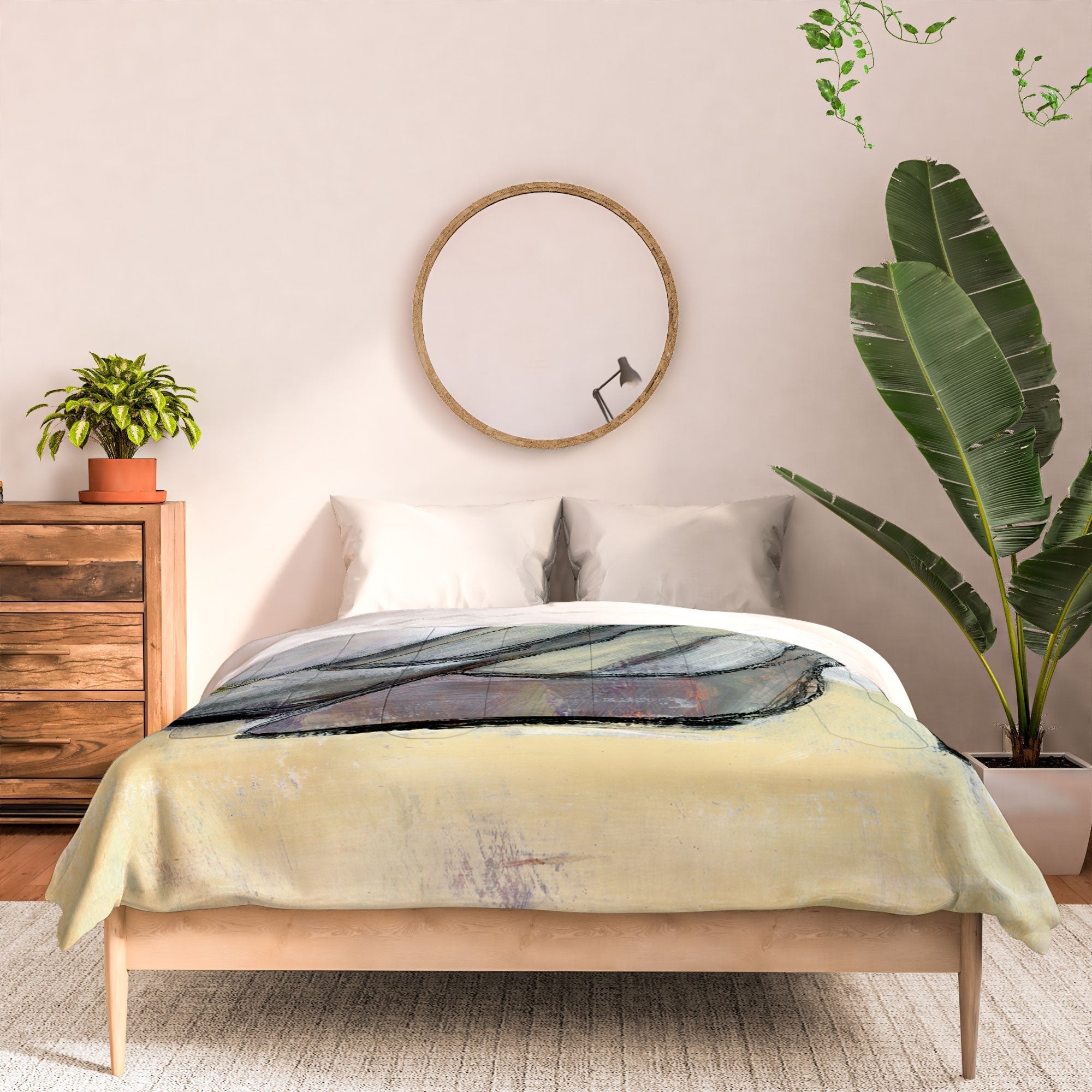 Sophia Buddenhagen Grey Stiletto Comforter