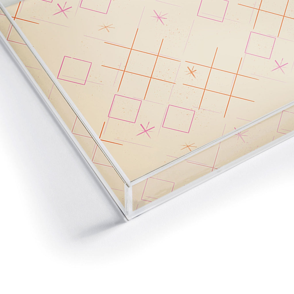 Little Om Starry Web cream Acrylic Tray