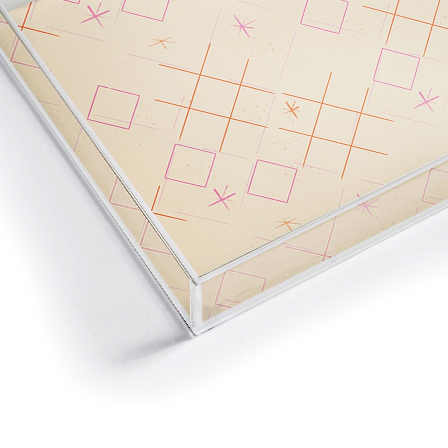 Little Om Starry Web cream Acrylic Tray
