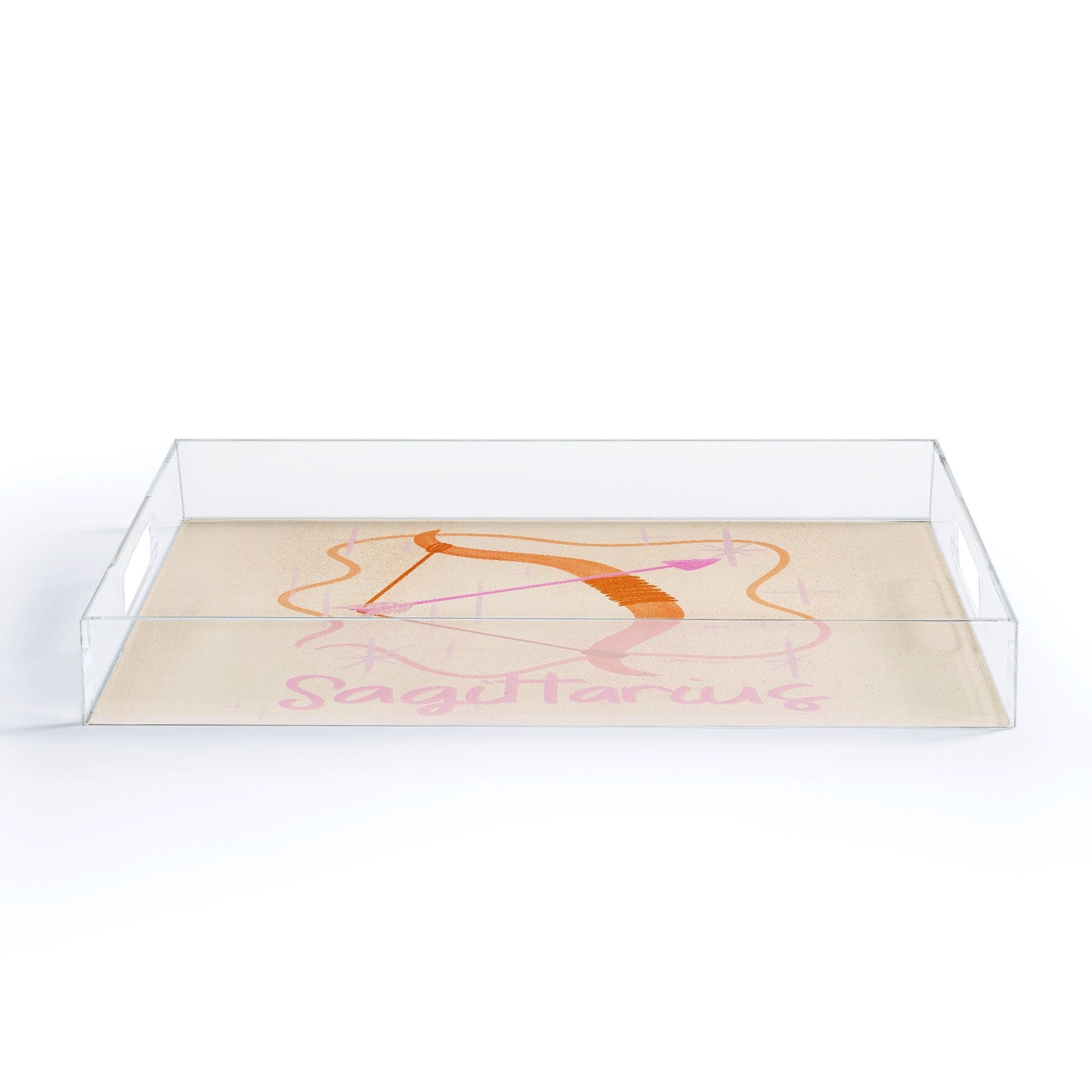 Little Om Zodiac Sign Sagittarius Acrylic Tray