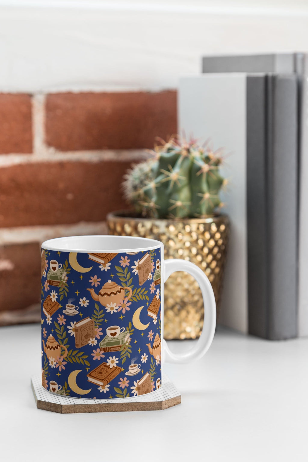Avenie Moonlit Reading Nook II Coffee Mug
