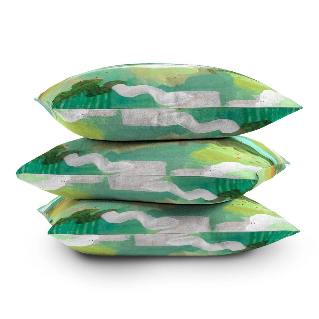 Laura Fedorowicz Small Steps Everyday Outdoor Throw Pillow