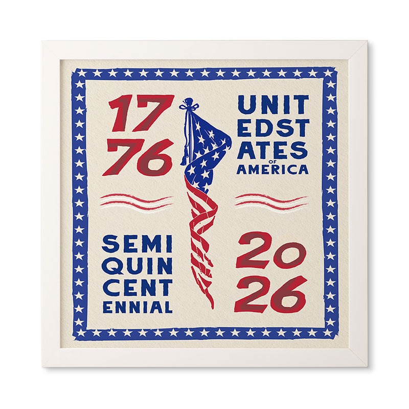 DENY Designs Retro 76 26 Framed Wall Art