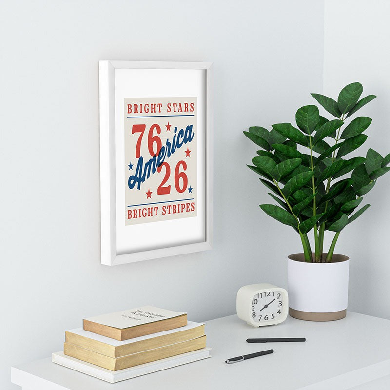 DENY Designs Bright Stars Bright Stripes Recessed Framing Rectangle